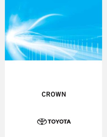 toyota crown hev 2025-2026 owners manual (jdm)